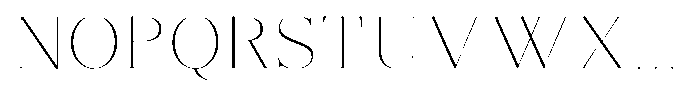 Brastine Thin Font UPPERCASE