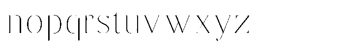 Brastine Thin Font LOWERCASE