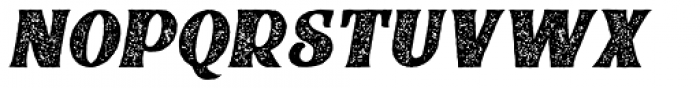 Braton Composer Stamp Rough Italic Font LOWERCASE
