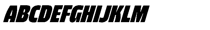 Bratva Bold Slant Font UPPERCASE
