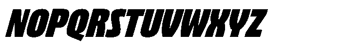 Bratva Bold Slant Font UPPERCASE