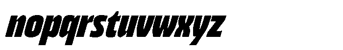 Bratva Bold Slant Font LOWERCASE