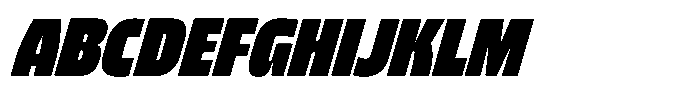 Bratva Extra Bold Slant Font UPPERCASE