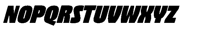 Bratva Extra Bold Slant Font UPPERCASE