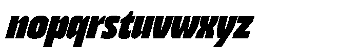 Bratva Extra Bold Slant Font LOWERCASE