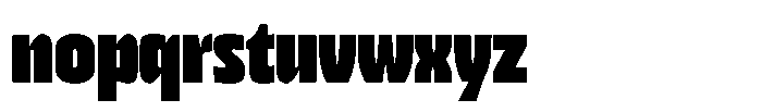 Bratva Extra Bold Font LOWERCASE