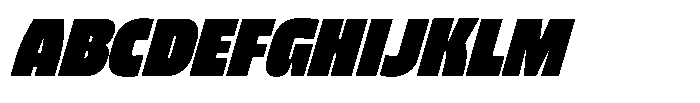 Bratva Heavy Slant Font UPPERCASE