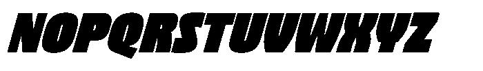 Bratva Heavy Slant Font UPPERCASE