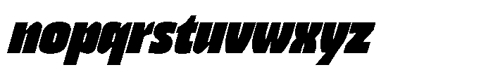 Bratva Heavy Slant Font LOWERCASE
