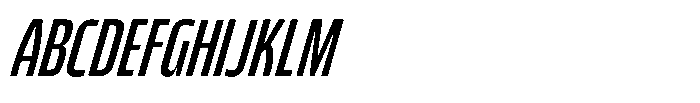 Bratva Light Slant Font UPPERCASE