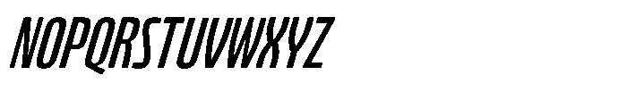 Bratva Light Slant Font UPPERCASE