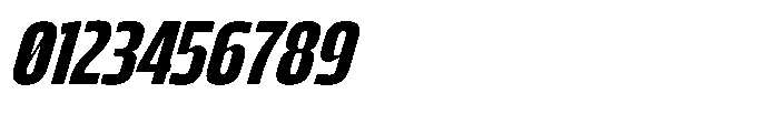 Bratva Medium Slant Font OTHER CHARS