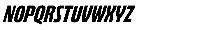 Bratva Medium Slant Font UPPERCASE