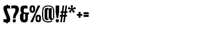 Bratva Medium Font OTHER CHARS