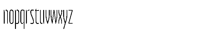 Bratva Narrow Font LOWERCASE
