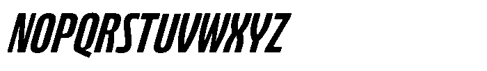 Bratva Norm Slant Font UPPERCASE