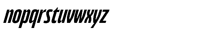 Bratva Norm Slant Font LOWERCASE