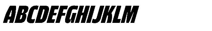 Bratva Semi Bold Slant Font UPPERCASE