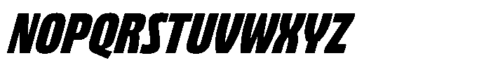 Bratva Semi Bold Slant Font UPPERCASE