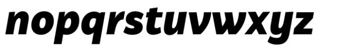 Brava Sans Black Italic Font LOWERCASE