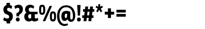 Brava Sans Condensed Extra Bold Font OTHER CHARS