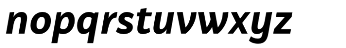 Brava Sans Extra Bold Italic Font LOWERCASE