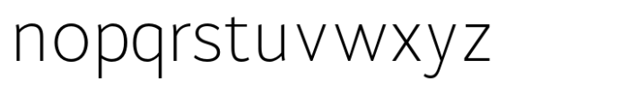 Brava Sans Extra Light Font LOWERCASE