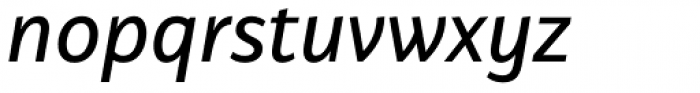 Brava Sans Semi Bold Italic Font LOWERCASE