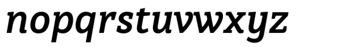 Brava Slab Bold Italic Font LOWERCASE