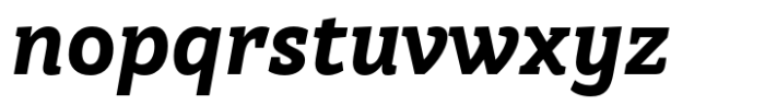 Brava Slab Extra Bold Italic Font LOWERCASE