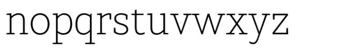 Brava Slab Extra Light Font LOWERCASE