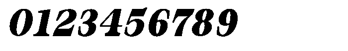 Bravellion Black Condensed Italic Font OTHER CHARS