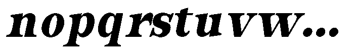 Bravellion Black Condensed Italic Font LOWERCASE