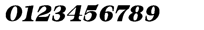 Bravellion Black Expanded Italic Font OTHER CHARS