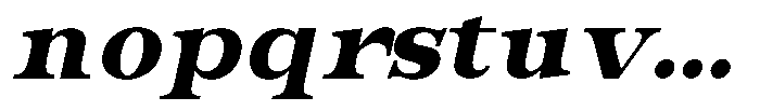 Bravellion Black Expanded Italic Font LOWERCASE