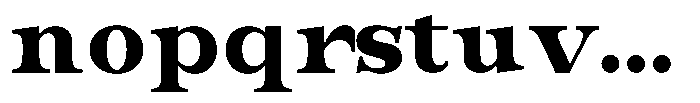 Bravellion Black Expanded Font LOWERCASE