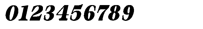 Bravellion Black Extra Condensed Italic Font OTHER CHARS