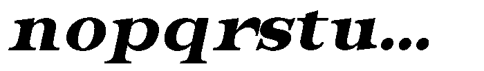 Bravellion Black Extra Expanded Italic Font LOWERCASE