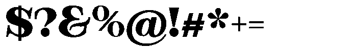 Bravellion Black Extra Expanded Font OTHER CHARS