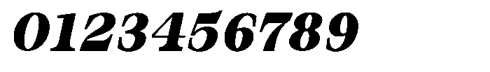 Bravellion Black Italic Font OTHER CHARS