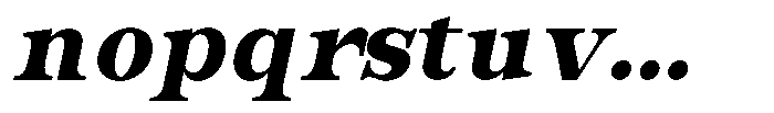 Bravellion Black Italic Font LOWERCASE