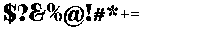 Bravellion Black Semi Condensed Font OTHER CHARS