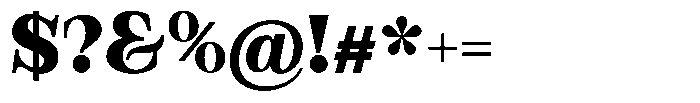 Bravellion Black Semi Expanded Font OTHER CHARS