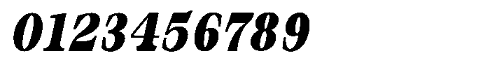 Bravellion Black Ultra Condensed Italic Font OTHER CHARS