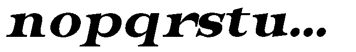 Bravellion Black Ultra Expanded Italic Font LOWERCASE