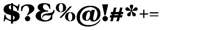 Bravellion Black Ultra Expanded Font OTHER CHARS