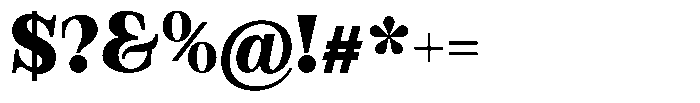 Bravellion Black Font OTHER CHARS