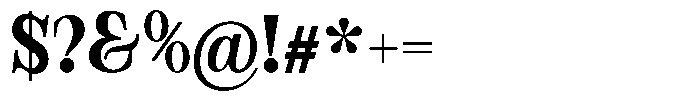 Bravellion Bold Condensed Font OTHER CHARS