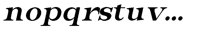 Bravellion Bold Expanded Italic Font LOWERCASE