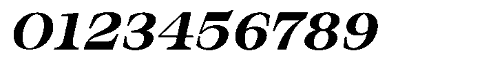 Bravellion Bold Extra Expanded Italic Font OTHER CHARS